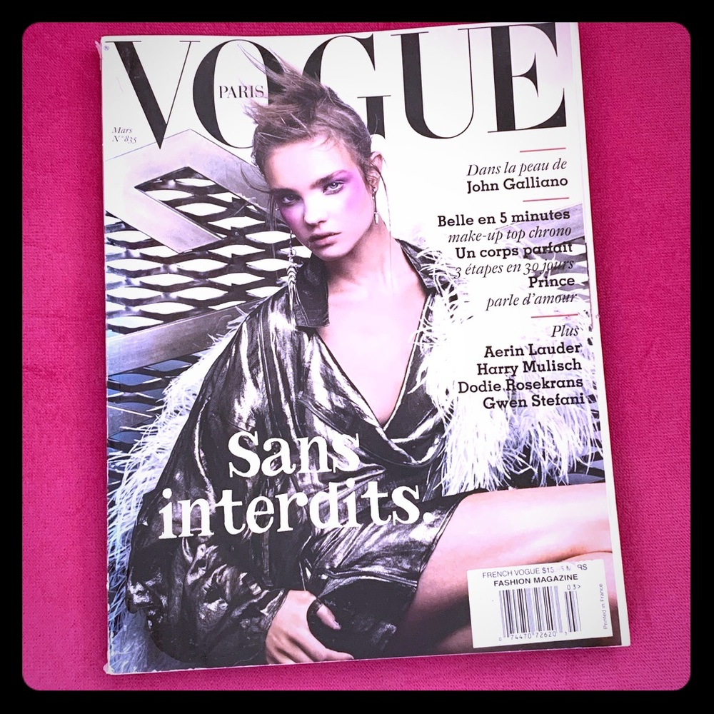 Vintage French Vogue magazine March 2003